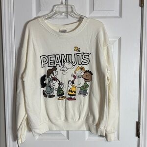 Womens Peanuts Gang graphic print sweatshirt - Size L